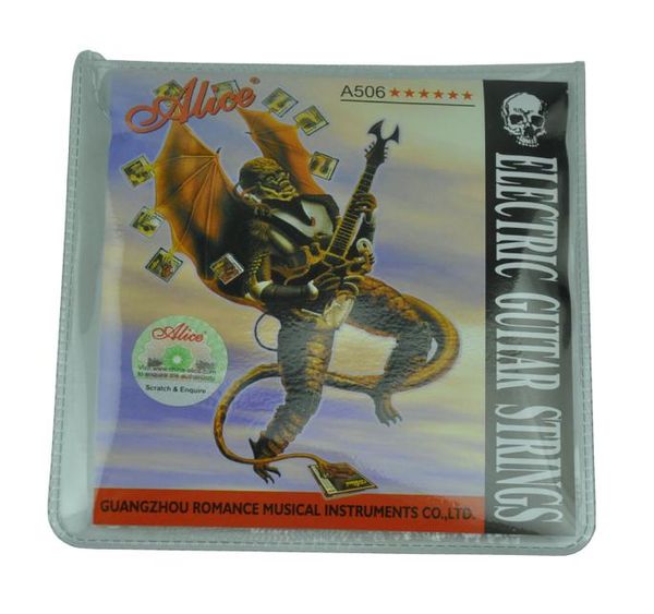 

10sets alice electric guitar strings steel core nickle plated alloy wound 6 strings set extra light a506xl1485187