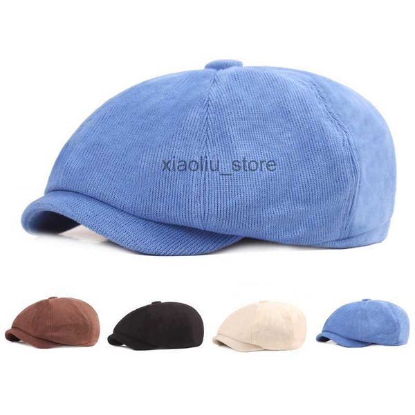 

newsboy hats ht3726 berets vintage artist painter beret hat new autumn winter hat women solid newsboy cap men retro octagonal hat flat cap h, Blue;gray