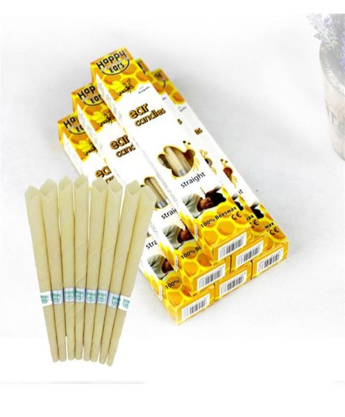 

20pcs happy ear candles ear wax clean removal natural beeswax propolis indiana therapy fragrance candling cone candle relaxation8375466