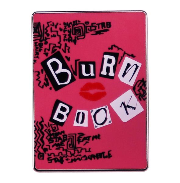 

burn book enamel pin comedy movie mean girls inspiration badge9438862, Blue