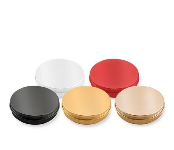

200pcslot 10ml 10g metal storage aluminum tins jars round tin containers empty jars screw tin cans gold black rose gold color6190463