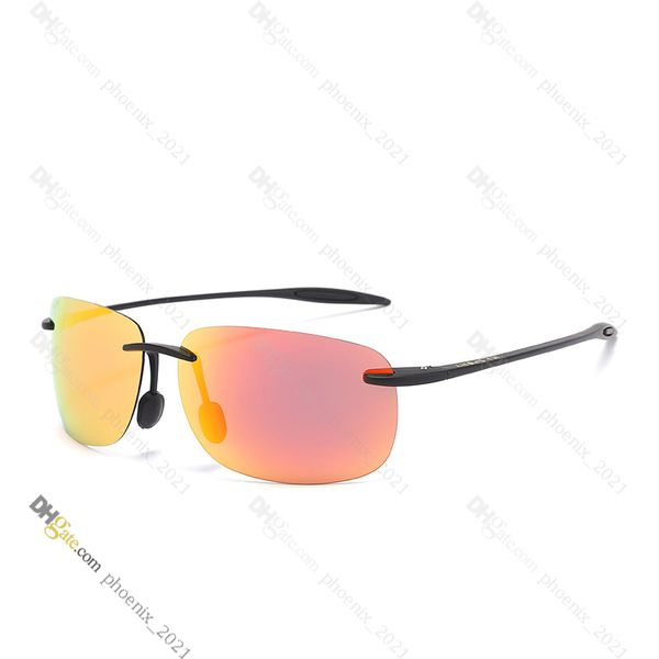 

mens sunglasses designer sunglasses for women uv400 high-quality hd polarized lens color coated driving glasses tr-90&silicone frame - mj422, White;black