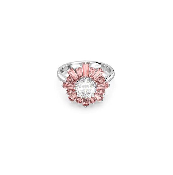

original 925 silver flower ring asscher cut simulated diamond wedding engagement cocktail women z rings finger fine jewelry2738057095, Golden;silver