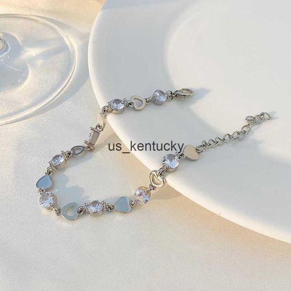 

charm bracelets new fashion trend elegant delicate shining sweet zircon bracelet women's wedding jewelry everyday party gift r230718, Golden;silver