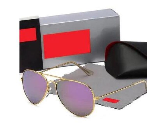 

designer aviator 3025r sunglasses for men rale ban glasses woman uv400 protection shades real glass lens gold metal frame driving fishing su, White;black