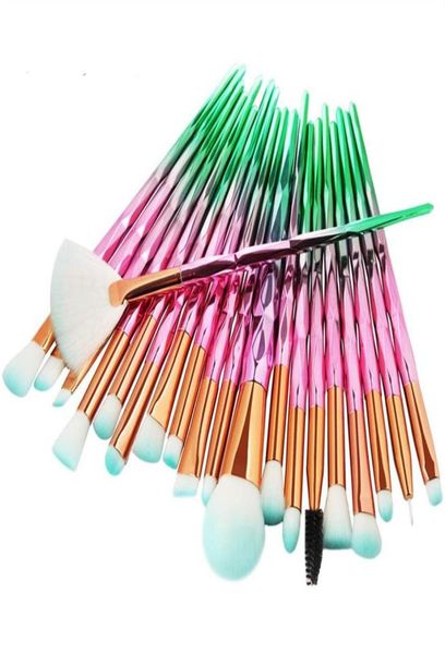 

20pcs diamond handle makeup brushes full set of beauty tools eyeshadow brush eyebrow brush230e263r7197160