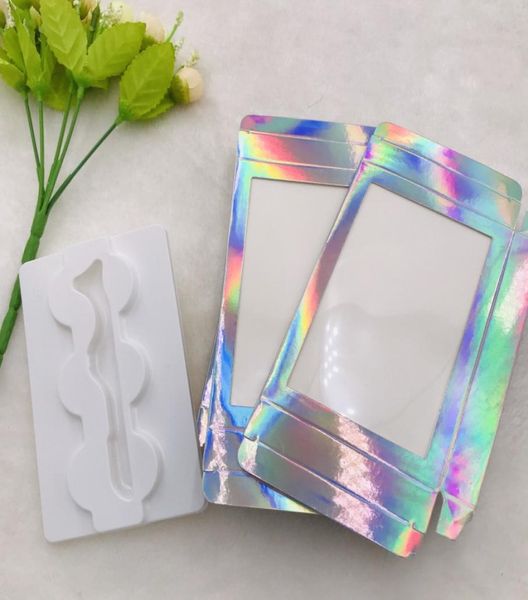 

holographic 3 pairs box lashes box soft cardboard dramatic shine lashes box custom private label whole factory 7840771