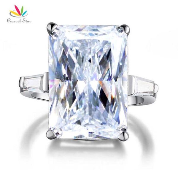

star 85 carat solid 925 sterling silver wedding engagement ring luxury jewelry cfr81174155002, Slivery;golden