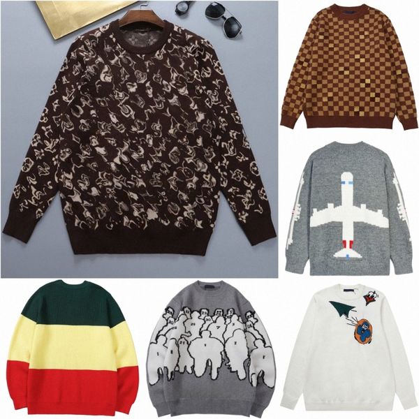 

designers sweaters women men fashion sweater luxury hoodies casual loose sweater womens wear couple clothes streetwear size -xl 776v#, White;black