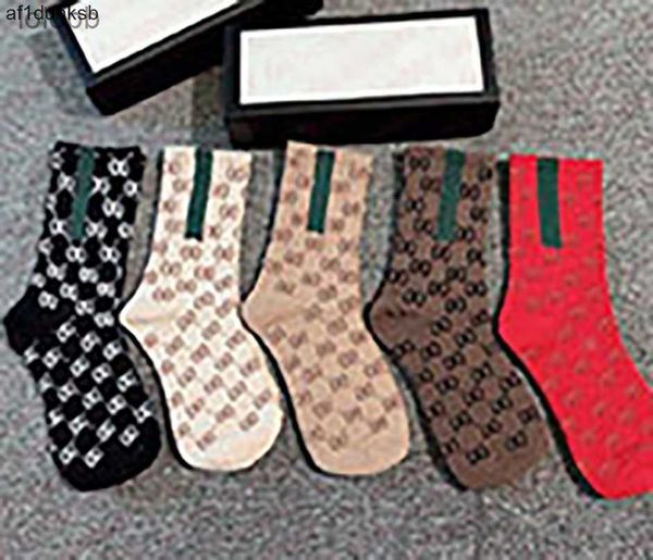 

woman ggity designer with mens womens cotton socks five embroidery pair luxe sports sock winter deviations man mesh letter printed box jora, Black