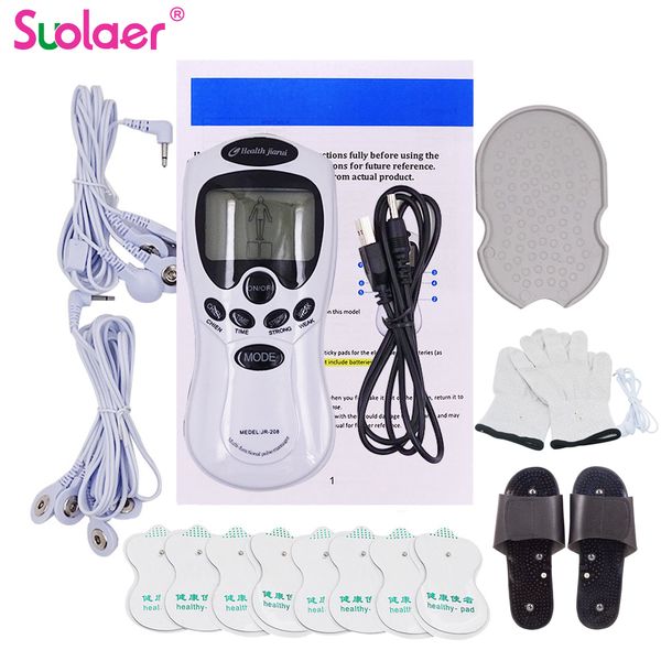

face massager health tens muscle neck massager back electric digital therapy machine massage electronic pulse stimulator for full body care