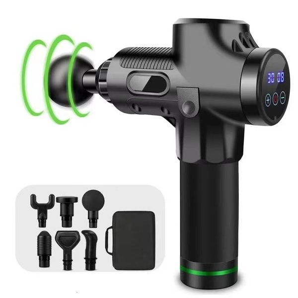 

full body massager 24v electric massage gun professional pain relief muscle massager body relaxation fascial gun fitness equipment 230718