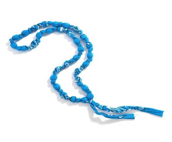 

pendant necklaces aensoa colorful printing bohemia fabric acrylic beaded bandana handmade retro ethnic long necklace jewelry gifts3872250, Silver