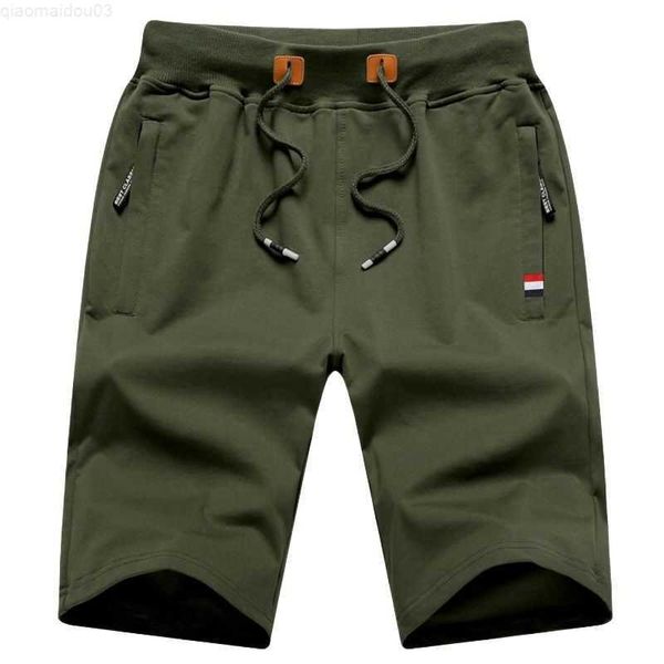 

men's shorts 2023 summer men's beach shorts cotton casual bermudas sports shorts men boardshorts solid color knee length trousers, White;black