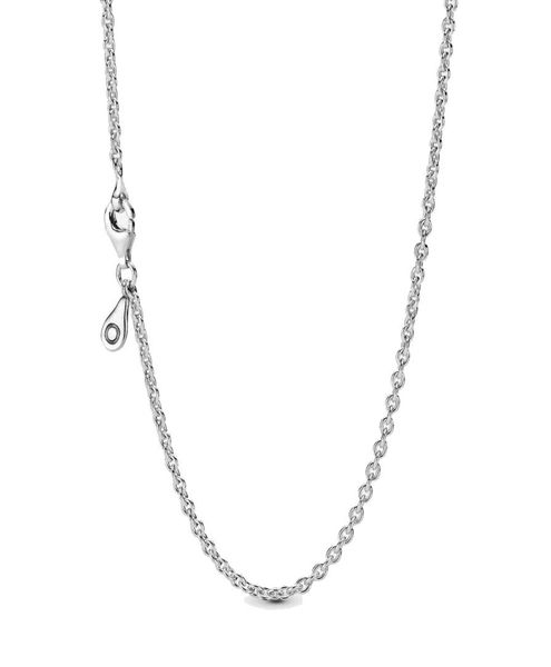 

fine jewelry authentic 925 sterling silver necklace fit pandora pendant charm cable chain necklace love engagement diy wedding nec6829219