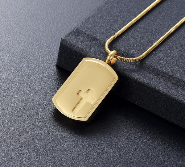 

h777 gold tone 2020 women gift necklace blank engravable stainless steel cremation jewelry locket rectangle pendant cask6966310, Silver