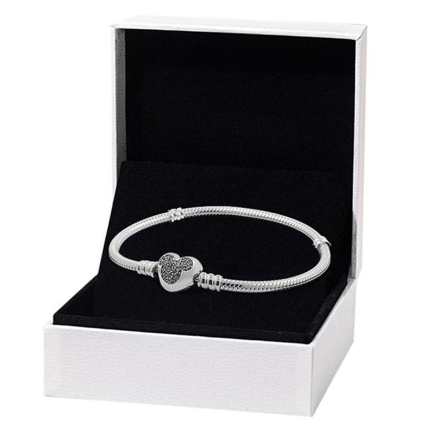 

100% s925 sterling silver charm bracelets cz diamond chain bracelet fit beads women designer dis love heart luxury jewelry lady gifts with o, Golden;silver