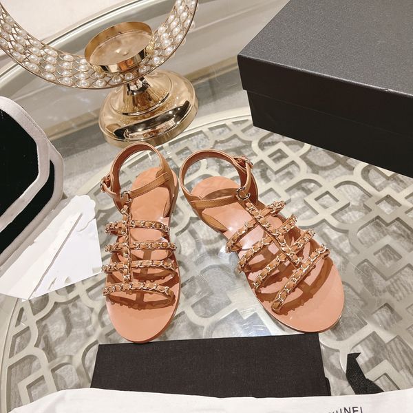 

designer cc beach shoes luxury sandals women fashion leather slides casual slippers gifts mxnlz