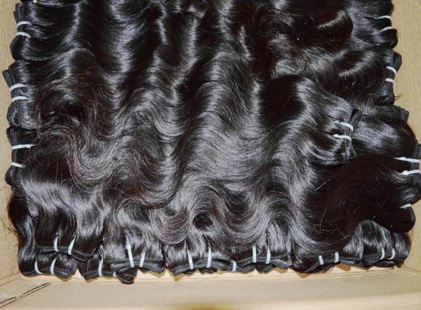 

happy time processed weaves 20pcslot body wave peruvian human hair extensions beautiful bundles love8232479, Black