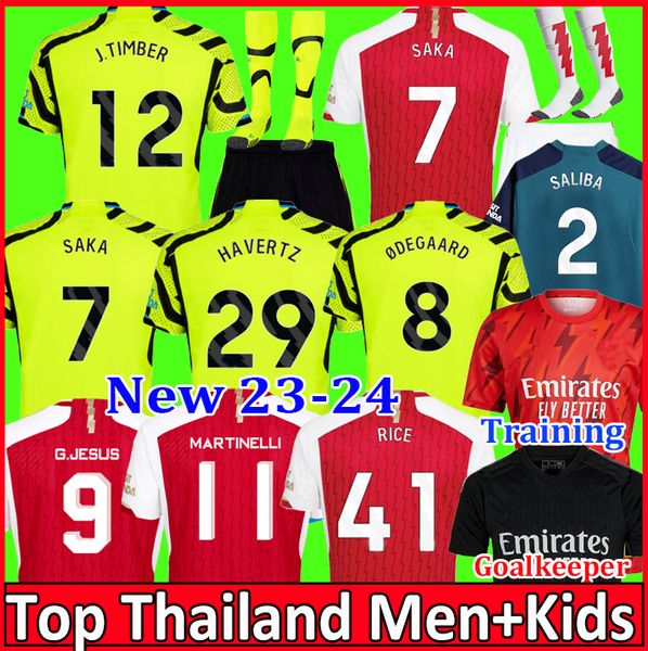 

23 24 rice havertz saka martinelli saliba soccer jerseys pre match nketiah g.jesus jorginho odegaard thomas tierney smith rowe 2023 2024 foo, Black;yellow