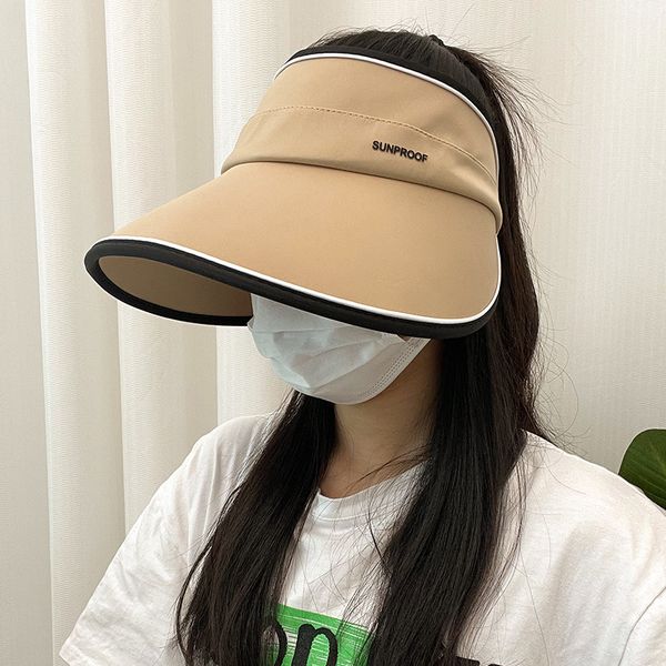 

fashion designer jewelry empty sunscreen hat can store large brims in summer versatile sunshade baseball cap wholesale mz037, Blue;gray