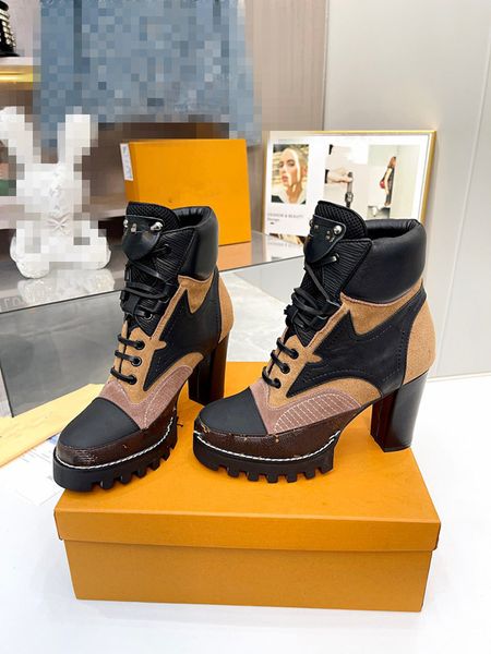 

winter platform cowboy boots women double pocket tactical men genuine leather platform latest 0714, Black