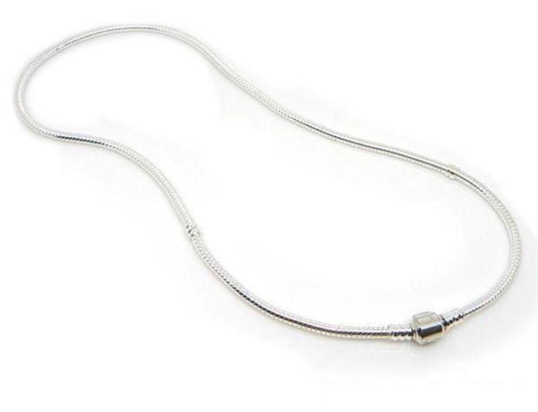 

wholesale-45cm 925 sterling silver charm fit necklace chain silver 925 original jewelry pa20377668392