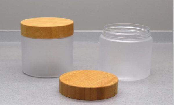 

250g pet jars frosted matte with bamboo lids 250g ml plastic jars8192259