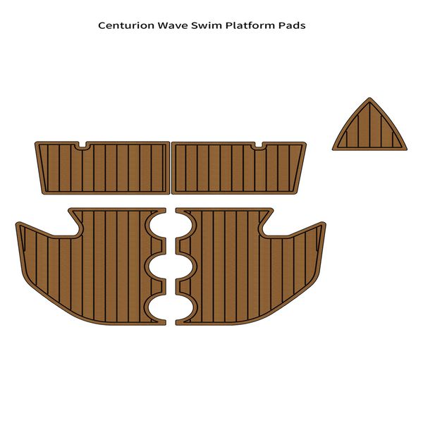

centurion wave swim platform step pad boat eva foam faux teak floor mat flooring