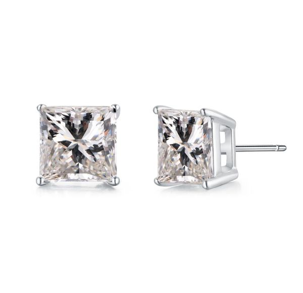 

tiny delighted small 6mm 7mm 8mm 263ct princesscut zirconia 925 sterling silver stud earrings6402672, Golden;silver