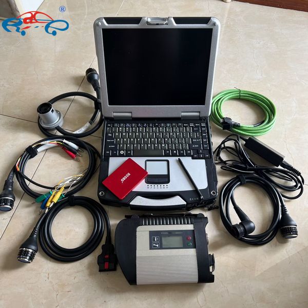 

tools mb star c4 sd compact 4 auto diagnostic tool with v06.2023 x das vediamo dts in 480gb ssd and used cf31 i5 cpu 4g