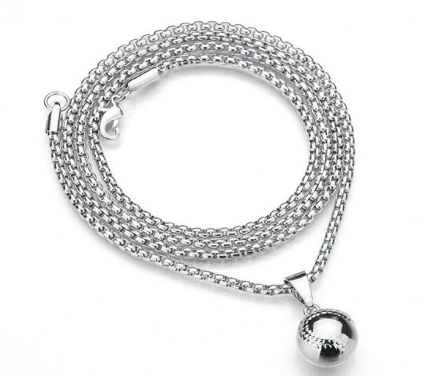 

2020 hip hop style infinity necklace personality punk style cross baseball necklace men and women whole 4917722, Silver