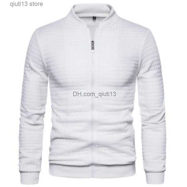 

men's jackets men's jacket sweater zipper stand collar european size jacket t230718, Black;brown