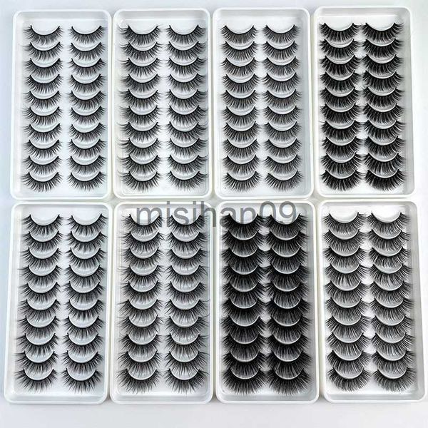 

false eyelashes new 5/10 pairs natural false eyelashes fake lashes long makeup 3d mink lashes extension eyelash mink eyelashes for beauty j2