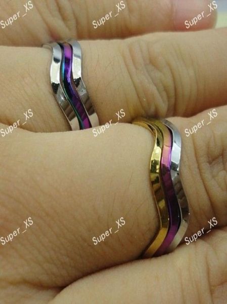 

whole stainless steel fashion 3 in 1 wave rings for women jewelry bulk lots lr356 9478967, Silver