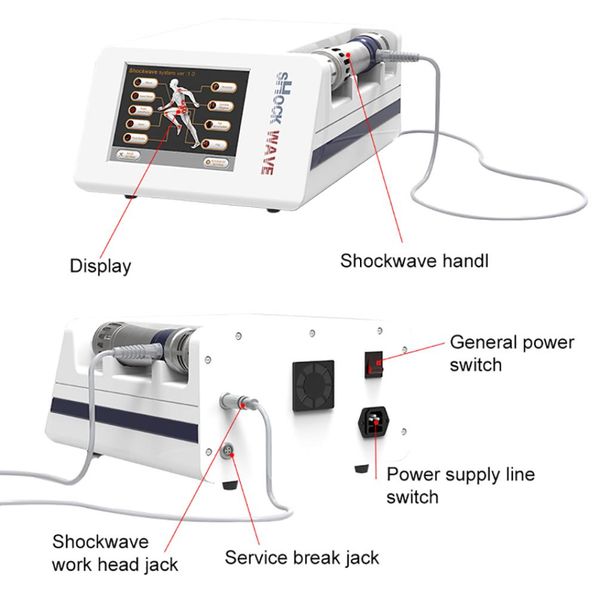 

2020 shock wave therapy machine ed treatment physiotherapy radial shockwave machine for body muscle pain relief4952896