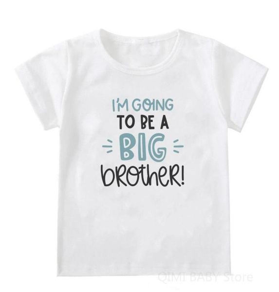 

tshirts i039m going to be a big brothersister summer children039s shortsleeved casual kids t shirt clothes trendy te4757493, Blue