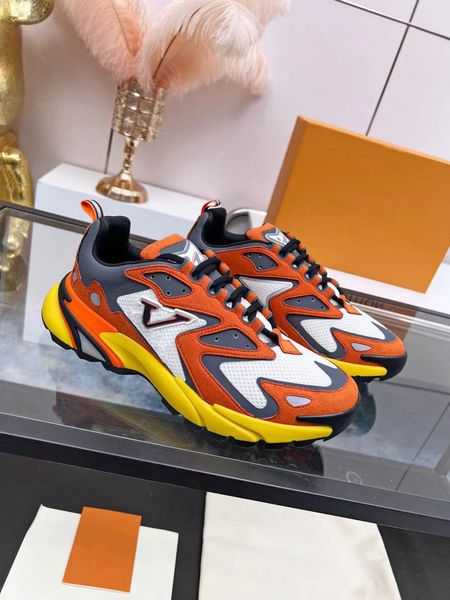 

2023 designer shoes run away sneakers luxury leather canvas lace-up sneaker mens women shoes casual trainer size 35-45, Black