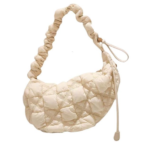 

evening bags brand designer pleated eiderdown women's shoulder bag simple crossbody small hobos handbag 2023 trend 230718
