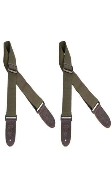 

naomi 2pcs guitar strap pu guitar accessories adjustable shoulder strap for acoustic guitar green6837885