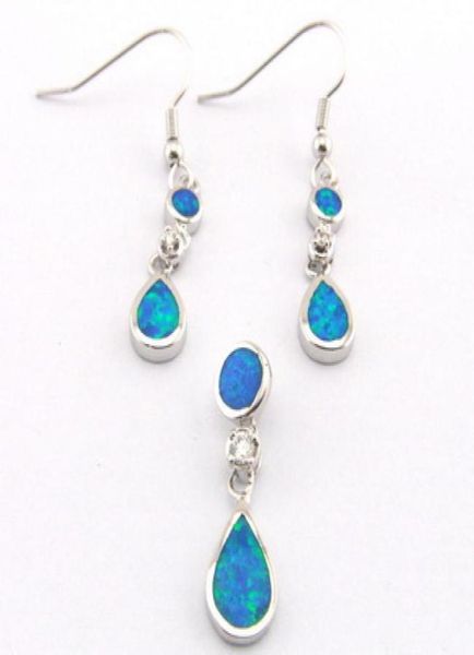 

opal jewelry with cz stonefashion earring and pendant set mexican fire opal the latest designs6429906, Black