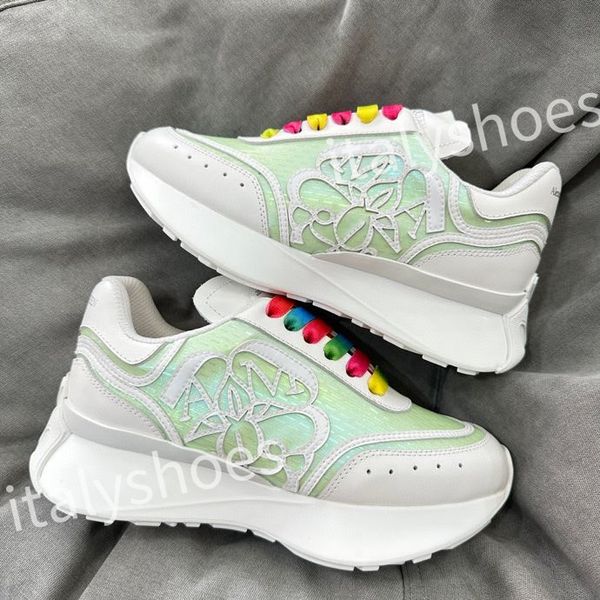 

2023 new luxury reflective leather dad shoes space stitching material sneakers designer sneakers modern autumn winter trendy shoe xsd230403, Black