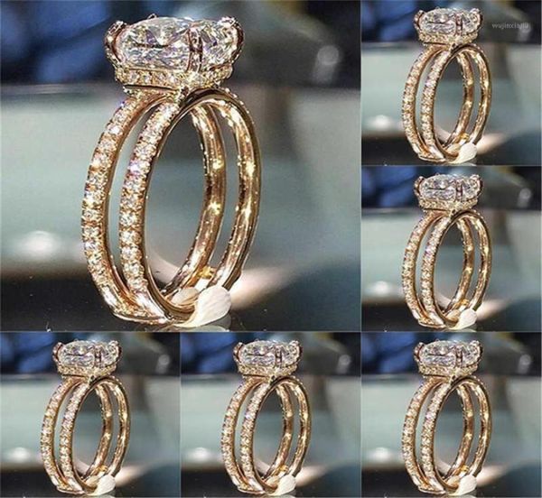 

wedding rings fashion sparkling women alloy engagement ring size 511 suitable for birthday party1163214, Slivery;golden