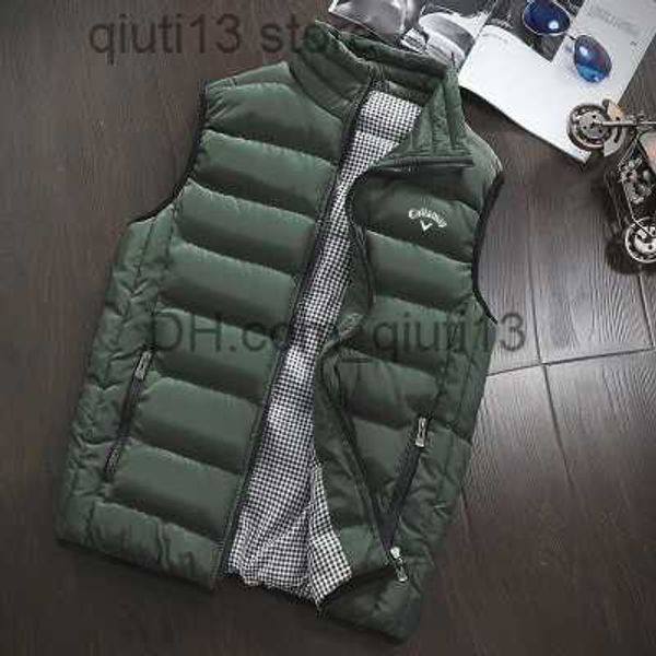 

men's jackets autumn and winter 2022 new cotton vest jacket callaway print sleeveless down vest jacket men's casual vest plus 5xl, Black;brown