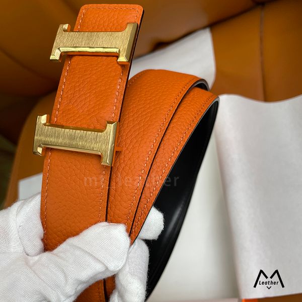 

men women designers belts classic fashion business casual belt wholesale mens waistband womens copper buckle genuine leather width 3.5cm wit, Black;brown