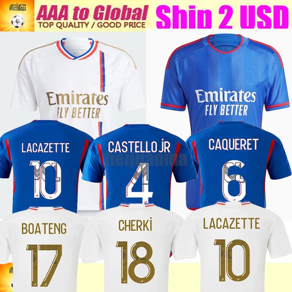 

23 24 lyon soccer jerseys sarr tete ol aouar tagliafico jeffinho 2023 2024 man kids kits equipment lyons football shirts, Black;yellow