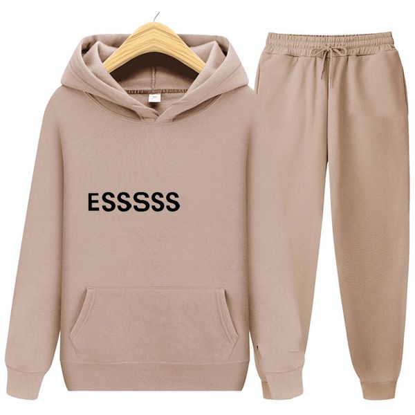 

mens designer ess suits tracksuit sportswear luxury letter tracksuits summer essentail ow hoodies pants, Gray