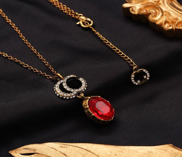

fashion multicolor gem necklace luxury girls love pendant necklaces designer jewelry classic premium accessories long chain for wo9163969, Silver