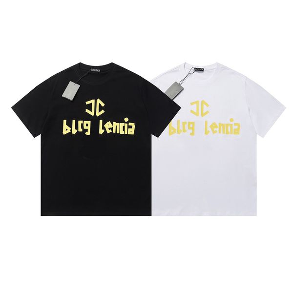 

blcg lencia summer t-shirts high street hip-hop style 100% cotton quality men and women drop sleeve loose tshirts oversize 23246, White;black
