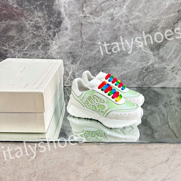

luxury reflective leather dad shoes space stitching material sneakers designer sneakers modern autumn winter trendy shoe xsd230403, Black
